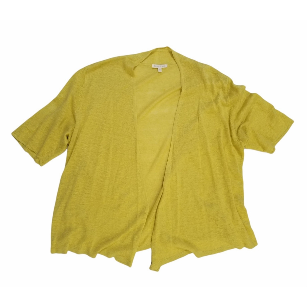 Eileen Fisher Sheer Short Sleeve Cardigan